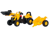 Rolly Toys traktor na pedale JCB + prednji utovarivač + prikolica