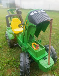 Traktor na pedale John Deere (Rolly Toys) + priključci