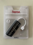 POPUST! Hama USB Hub 2.0 crni, 4 ulaza NOVO neraspakirano