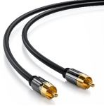 Optimus  subwoofer audio kabel, 1 x 1 RCA(cinch)  10m, siva