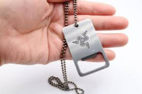 Razer Bottle Opener Dog Tag Necklace