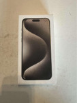 Apple iPhone 15 Pro Max 256GB Natural Titanium - NOV/ZAPAKIRAN!