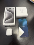 iPhone 15 Pro MAX 256 GB bijeli + AirPods gen.1 gratis