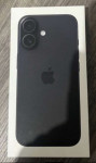 IPHONE 16 128GB BLACK NOVI VAKUMIRAN HR RAČUN GARANCIJA