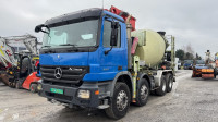 MERCEDES BENZ ACTROS 3241 8x4 MIKSER 8m3 + Putzmeister M24-3 PUMPA