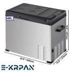 E-KRPAN ALU-40L KOMPRESOR HLADNJAK-ZAMRZIVAČ 12V / 24V DC / 220V