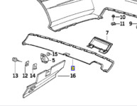 BMW E36 LIP BRANIKA NOVO OEM