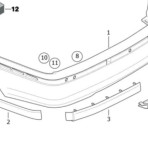 BMW E46 LAJSNA ZADNJEG BRANIKA NOVO OEM