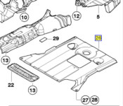 BMW E46 ZAŠTITA MOTORA NOVO OEM