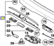 BMW X5 E53 LAJSNA GEPEKA KOMPLETNA NOVO OEM schwarz