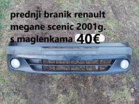 prednji branik s maglenkama renault scenic 2001g.