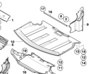 ZAŠTITA MOTORA E63, E64 NOVO OEM