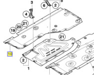 ZAŠTITA PODVOZJA PLASTIKA DESNA NOVO OEM E81 E82 E87