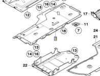 ZAŠTITA PODVOZJA PLASTIKA DESNA NOVO OEM E90 E91 E84