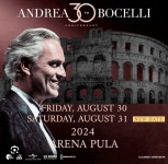 Andrea Bocelli 30.8. Pula TRIBINA SLOBODNO SJEDENJE