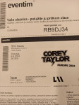 Prodajem ulaznice za koncert Corey Taylor
