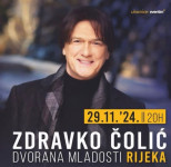 Ulaznice Zdravko Čolić 29.11.2024 Dvorana Mladosti