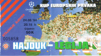 HAJDUK - LEGIJA 1994 g