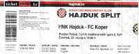 HNK HAJDUK-FC KOPER , 2015