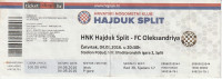 HNK HAJDUK-FC OLEKSANDRIYA ISTOK P 2016