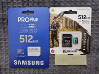 Samsung / Kingston microSDXC 512 GB ultra fast - 2 kom za 65€