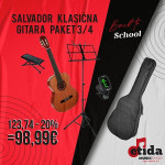 SALVADOR KLASIČNA GITARA 3/4 - PAKET