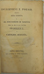 Iscrizioni e poesie allusive alla venuta e al soggiorno in Ragusa dell