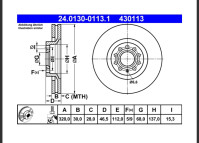 Audi diskovi 24.0130-0113.1