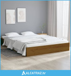 Okvir za krevet masivno drvo boja meda 135 x 190 cm 4FT6 bračni - NOVO