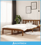 Okvir za krevet od masivnog drva smeđa boja meda 120 x 200 cm - NOVO