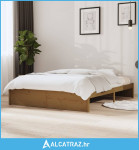 Okvir za krevet od masivnog drva smeđa boja meda 140 x 190 cm - NOVO