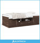 Dnevni krevet s ladicama boja smeđeg hrasta 90 x 190 cm drveni - NOVO