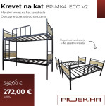 Krevet na kat za odrasle osobe, model BP-MK4ECO