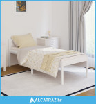 Krevet za starije osobe bijeli 90 x 200 cm od masivne borovine - NOVO