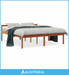 Krevet za starije osobe voštano smeđi 160 x 200 cm od borovine - NOVO