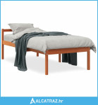 Krevet za starije osobe voštano smeđi 90 x 200 cm od borovine - NOVO