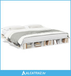 Okvir za krevet bijeli 180 x 200 cm konstruirano drvo - NOVO
