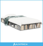 Okvir za krevet boja hrasta 100x200 cm od konstruiranog drva - NOVO