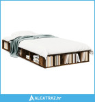 Okvir za krevet boja hrasta 120 x 200 cm konstruirano drvo - NOVO