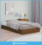 Okvir za krevet boja meda 75x190 cm 2FT6 mali od masivnog drva - NOVO