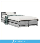 Okvir za krevet s ladicama boja hrasta 100x200 cm drveni - NOVO