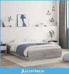 Okvir za krevet s ladicama boja hrasta 120x200 cm drveni - NOVO