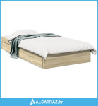 Okvir za krevet s ladicama boja hrasta 90x200 cm - NOVO