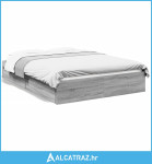 Okvir za krevet s ladicama boja sivog hrasta 120x190 cm drveni - NOVO