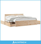Okvir za krevet s ladice 180x200 cm od borovine - NOVO