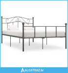 Okvir za krevet sivi metalni 160 x 200 cm - NOVO