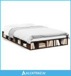Okvir za krevet smeđi hrast 140x190 cm konstruirano drvo - NOVO