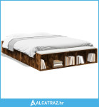 Okvir kreveta boja hrasta 120x200 cm od konstruiranog drva - NOVO