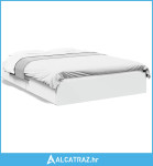 Okvir kreveta s ladicama bijeli 135 x 190 cm konstruirano drvo - NOVO