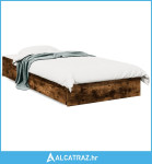 Okvir kreveta s ladicama boja dimljenog hrasta 75x190 cm drveni - NOVO